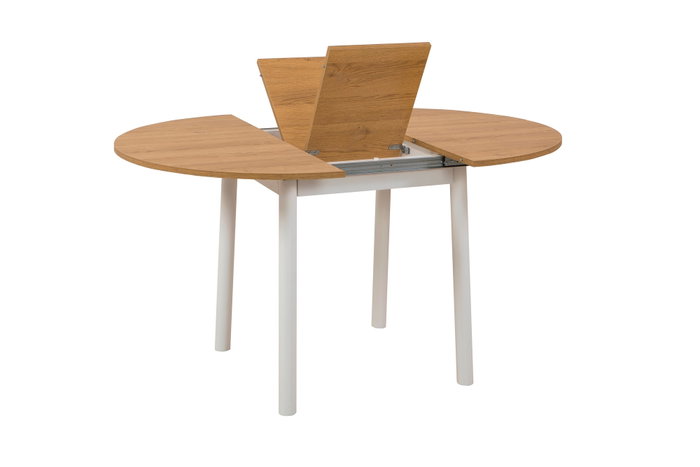 Hanah Home Oliver Mesa de Comedor Extensible Roble y Blanco